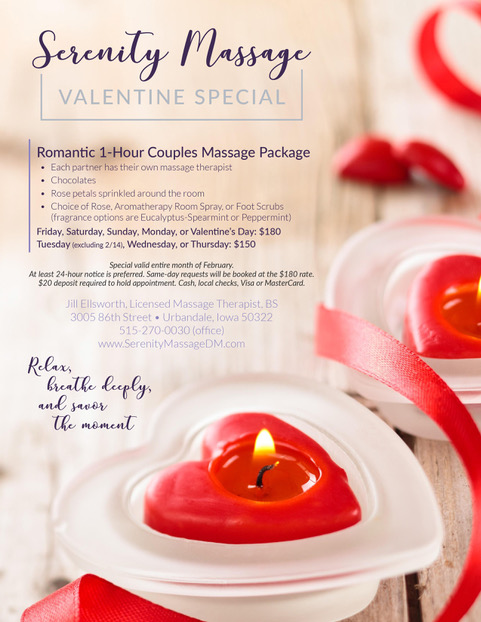 Valentines Month Couples Massage Package